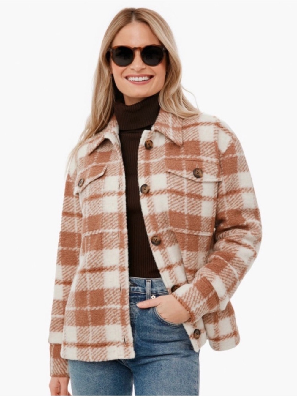 Faherty Collins Rose Plaid
Fieldstorm Blanket Shirt Jacket